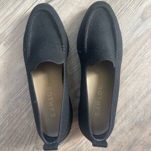 Rothy's Classic Black Loafers, size 9.5